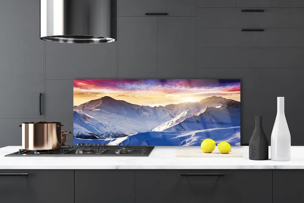 Panel Szklany Majestat Śnieżnych Szczytów