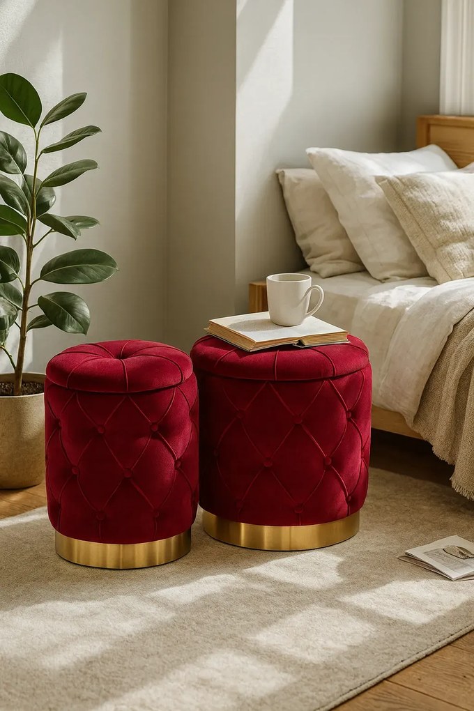 Zestaw puf okrągłych F0-B50