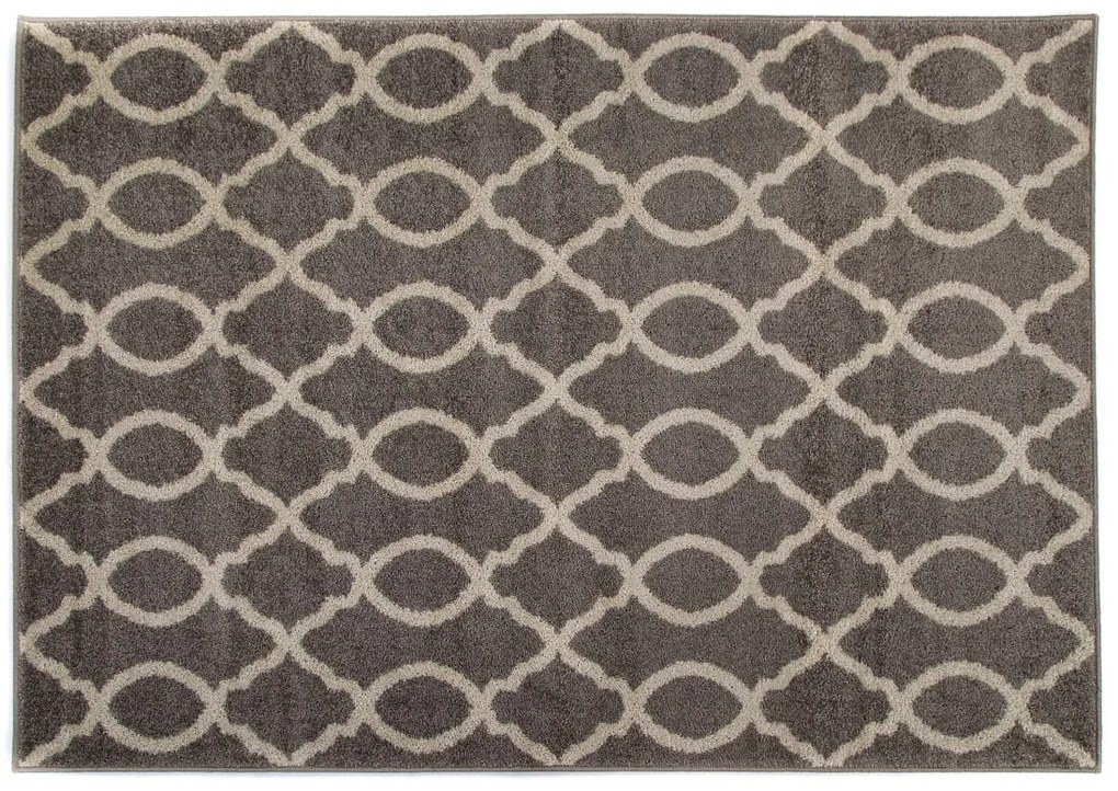 Dywan Lotto geometria jasno szary 133 cm x 190 cm