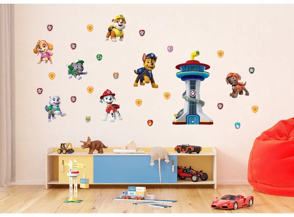 Dekoracja samoprzylepna Paw Patrol, 65 x 85 cm