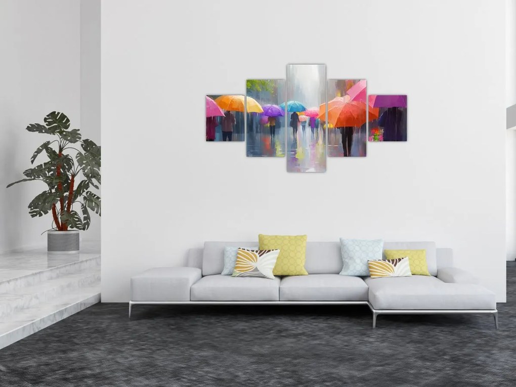 Obraz - Deszczowy dzień (125x70 cm)