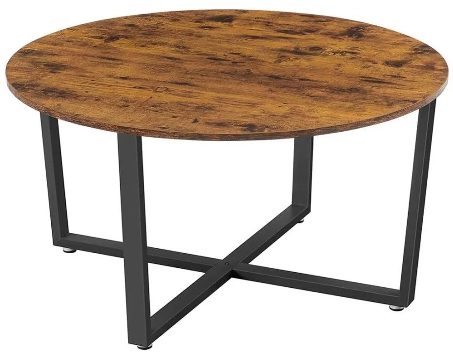 Stolik konferencyjny ELDUR brązowy/czarny