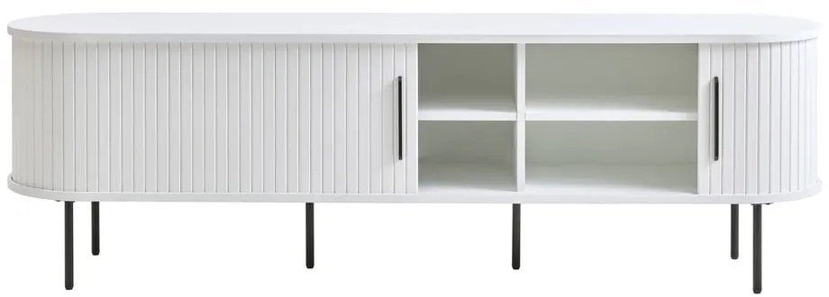 Biała szafka pod TV 180x56x45 cm Nola – Unique Furniture