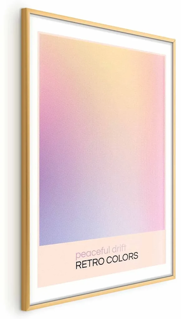 Plakat Peaceful Drift 60x90 cm z ramą złotą z marginesem ARTGEIST B