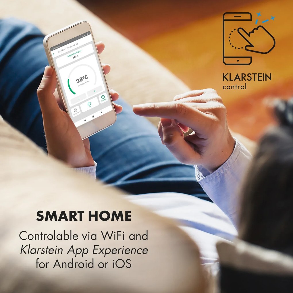 Klarstein Wonderwall Smart Panel grzewczy na podczerwień
