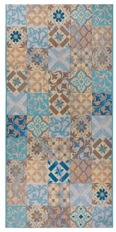 Niebieski chodnik 75x150 cm Cappuccino Mosaik – Hanse Home