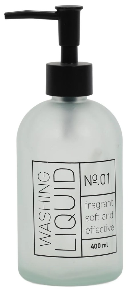 Szklany dozownik na mydło, 400 ml