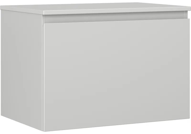 Mexen Orio szafka łazienkowa podumywalkowa 70 cm z blatem, 1 szuflada, szara mat - 91A10-07047-1-BFC62