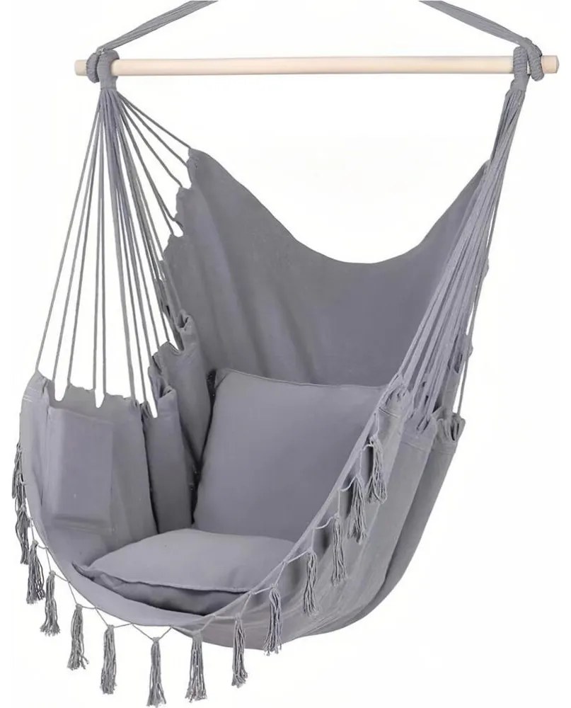 2Kids Toys - Wiszący fotel bujany szary