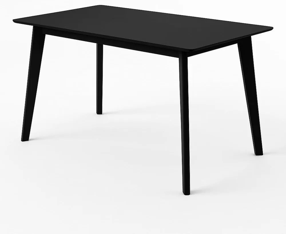 Stół z czarnym blatem 70x120 cm Vojens – House Nordic