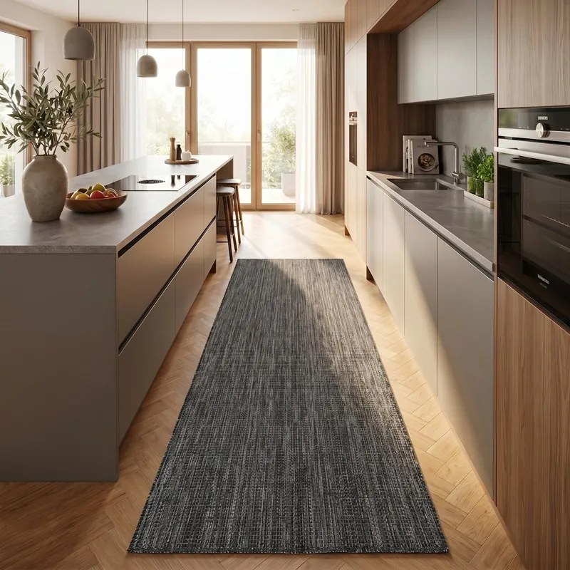 Dywan uniwersalny MIRA Czarny 80 cm x 250 cm