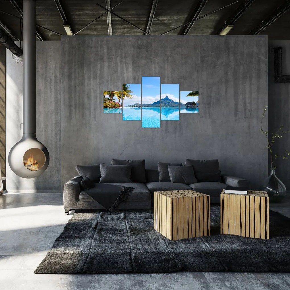 Obraz  - Bora-Bora, Polinezja Francuska (125x70 cm)