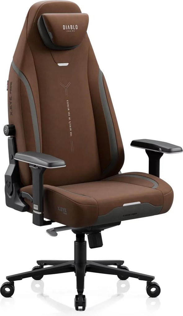 Fotel gamingowy materiałowy Diablo X-Eye Prime Normal Size, Cinnamon Brown