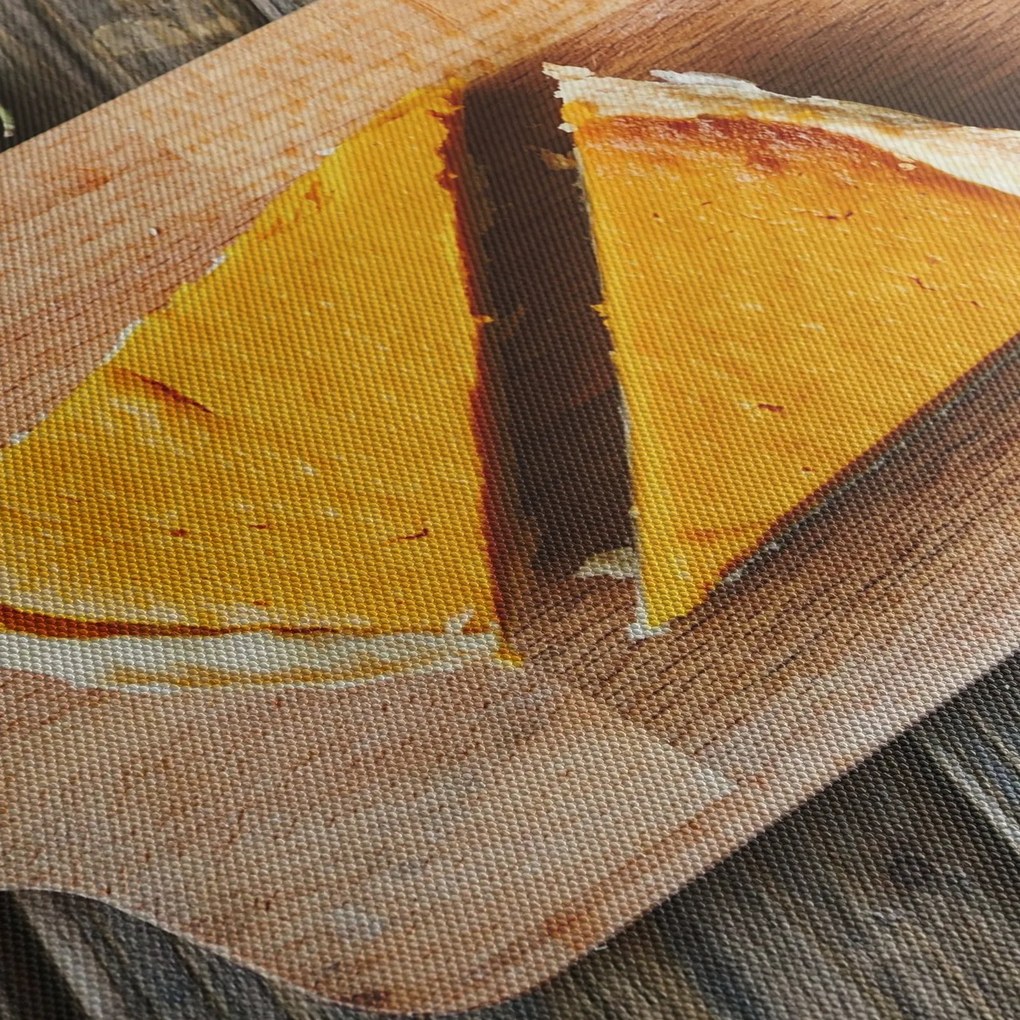 Obraz - Ciasto dyniowe (z zegarem) (90x30 cm)