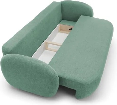 Sofa OLIO z funkcja spania i pojemnikiem TURKUSOWY ARAGON 75