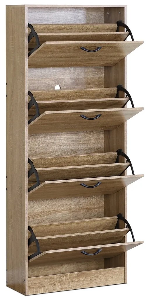 Szafka na buty z przegródkami G1018 OAK, dąb