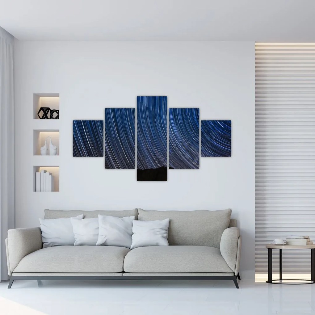 Obraz nocnych gwiazd i nieba (125x70 cm)