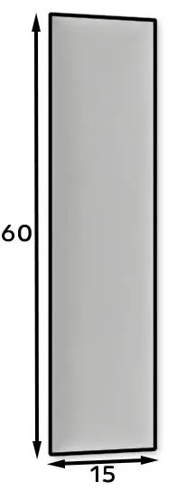 Panel tapicerowany QUADRATTA 60x15 żółty ELTAP