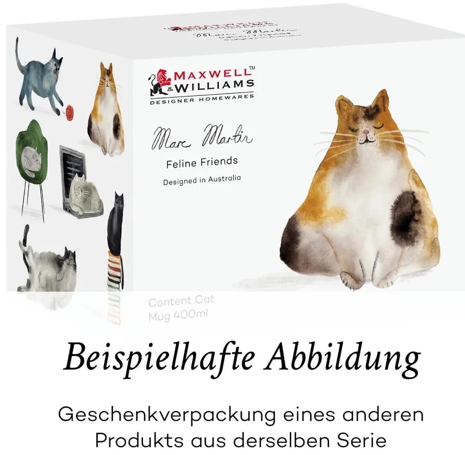 Biały porcelanowy kubek 400 ml Best Feline Friends – Maxwell & Williams