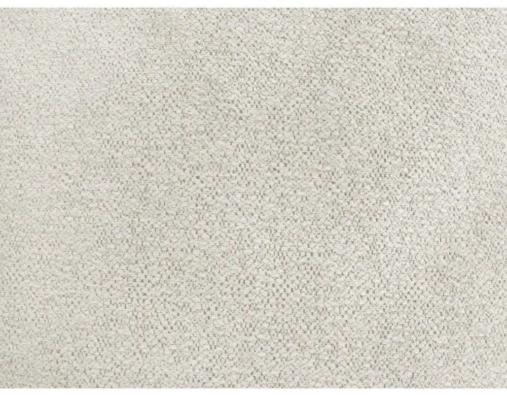 Biały rozkładany/ze schowkiem narożnik z tkaniny szenilowej (prawostronny/z szezlongiem) Roxelane – Bobochic Paris