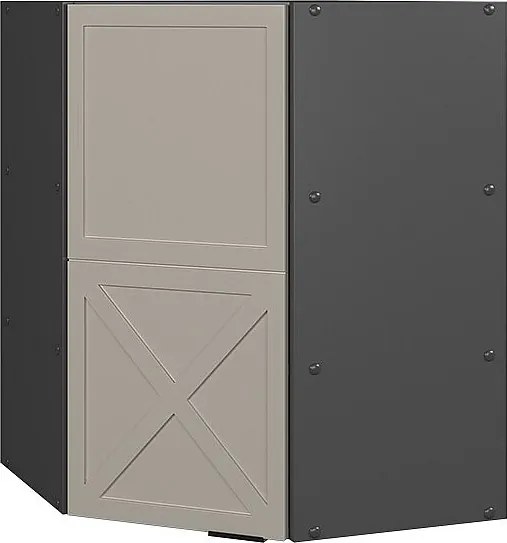 Szafka wisząca narożna greybeige 57x34.1x72 fame-line