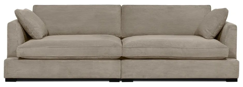 Beżowa sztruksowa sofa 266 cm Mobby – Scandic