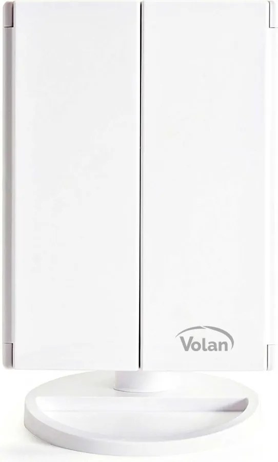 Lusterko Do MAKIJAŻU Kosmetyczne Rozkładane Powiększane ŚWIATŁA LED | VOLAN