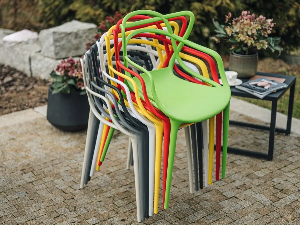 PROMOCJA Czarny plastikowy krzesło KATO II jakość.