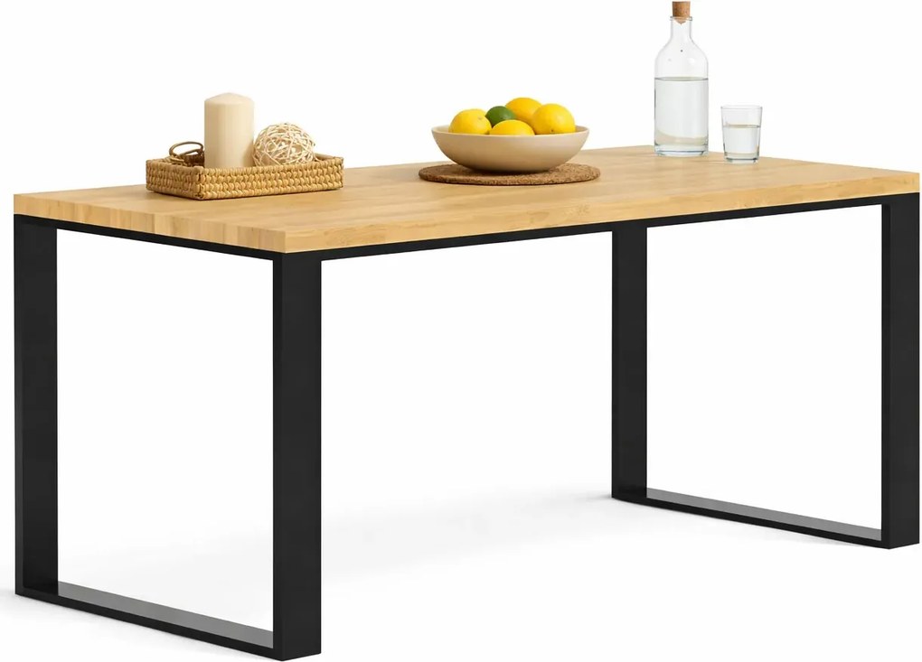 Drewniany stół na metalowych nogach 150 x 70 K3-R51