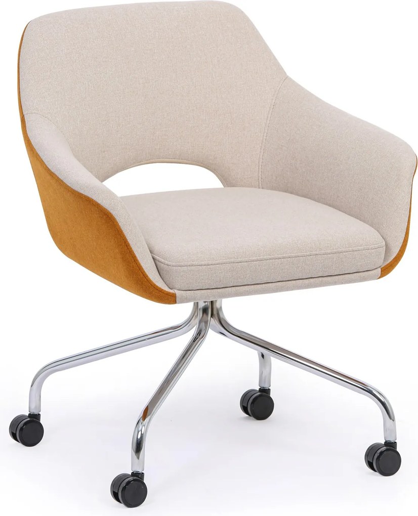 Krzesła konferencyjne VISTA, beżowy/brązowy