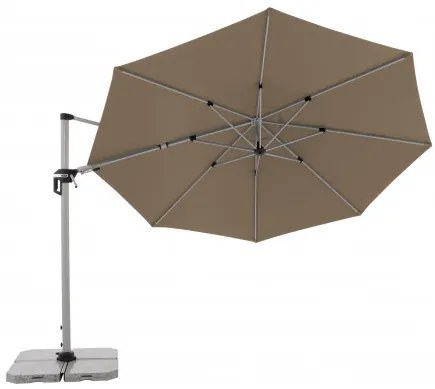 ACTIVE 370 cm - wahadłowy parasol ogrodowy z drążkiem bocznym : Substancja Desen - 846