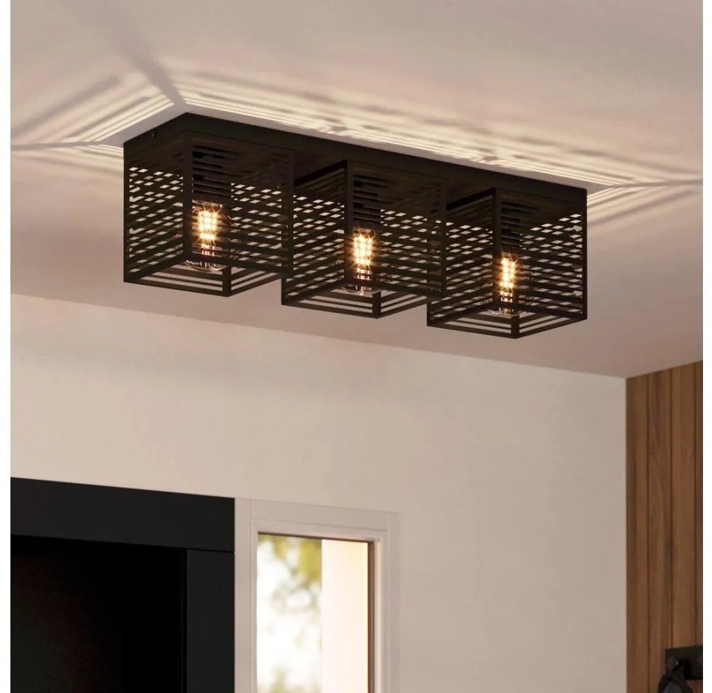 Eglo 900357 - Lampa sufitowa PIEDRITAS 3xE27/40W/230V