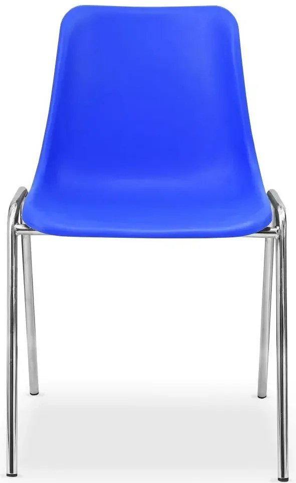 Niebieskie metalowe krzesło nowoczesne - Tarus 4X