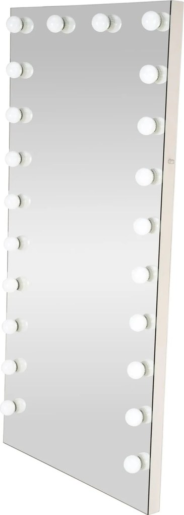 Duże lustro z żarówkami LED Pearl Halmar
