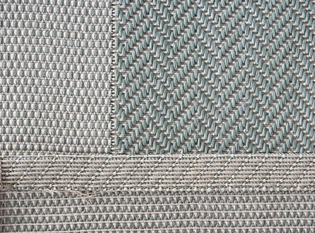 Dywan zewnętrzny Miovani  zielono-kremowy 140 cm x 200 cm