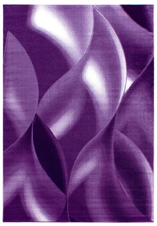 Dywan nowoczesny Plus Wstęgi fioletowy 280 cm x 370 cm