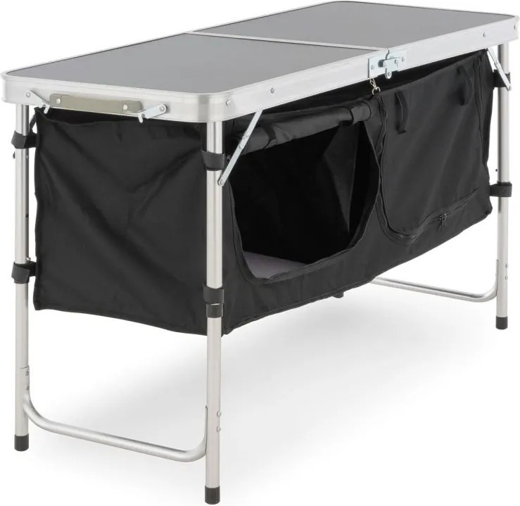 Wielofunkcyjny stół kempingowy - 2 pojemniki składane