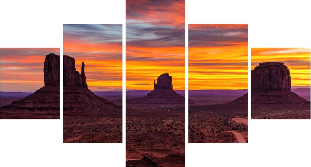 Obraz - Monument Valley v Arizonie (125x70 cm)