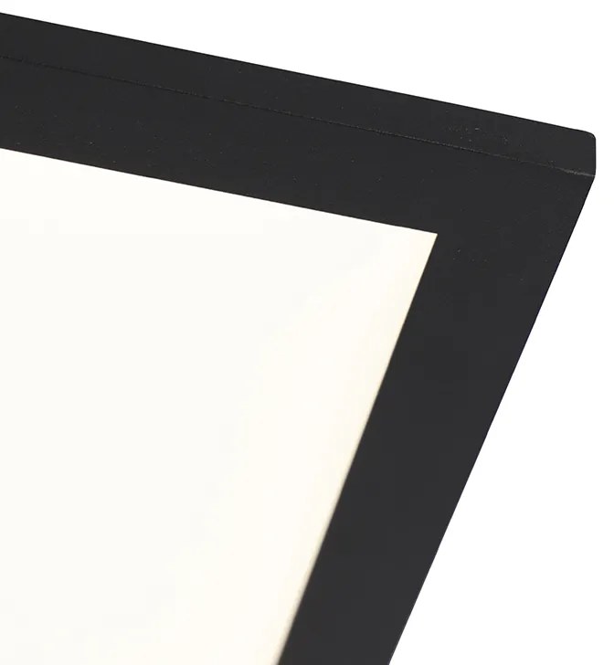 Nowoczesna lampa sufitowa czarna z wbudowanymi diodami LED 120 cm - Liv Nowoczesny Oswietlenie wewnetrzne