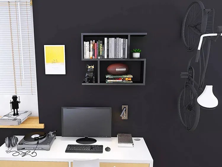 Minimalistyczna Półka Wisząca W Kolorze Wenge D0-L31