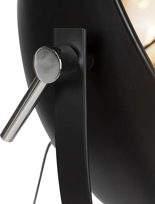 Industrialna lampa podłogowa na trójnogu czarna - Magna 40 Eglip