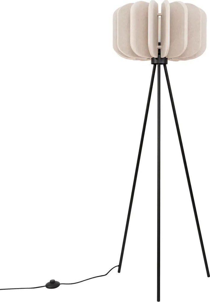 Beżowa lampa stojąca z abażurem Z7-P95