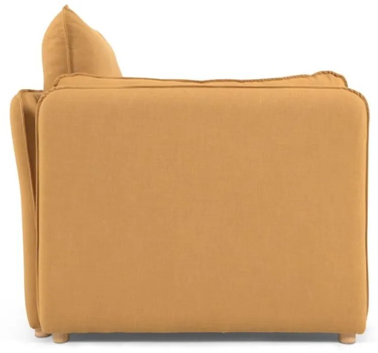 Musztardowa rozkładana sofa 210 cm Tanit – Kave Home