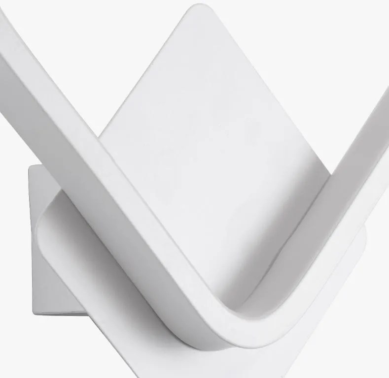 Kinkiet lampa wisząca LED kwadrat metalowa AT77-1KL-White