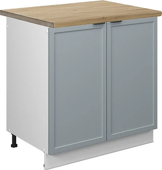 Szafka pod zlew jasnoniebiesko-szary 80x60x82 fame-line