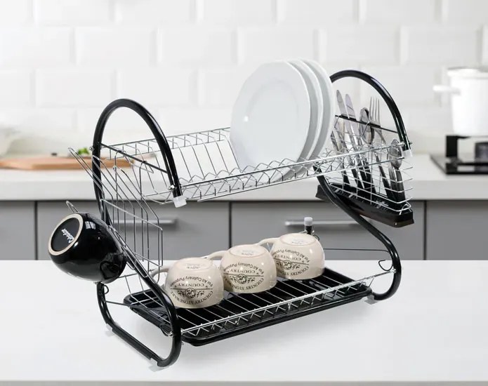 Nowoczesna Dwupoziomowa Suszarka Do Naczyń T3-K37