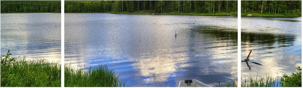 Obraz - Malownicza wioska (170x50 cm)