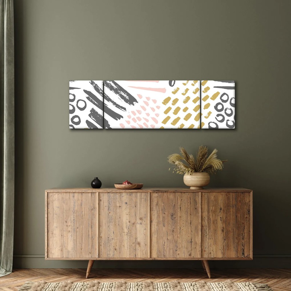 Obraz - Uderzenia abstrakcyjne (170x50 cm)