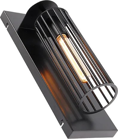 Nowoczesna lampa ścienna czarna - Balenco Wazo