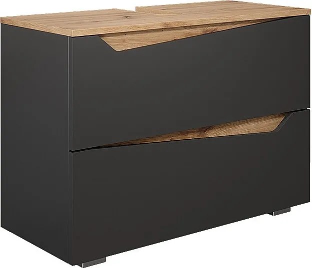 Szafka na wannę antracyt/artisan 80x35x57.5 marelle